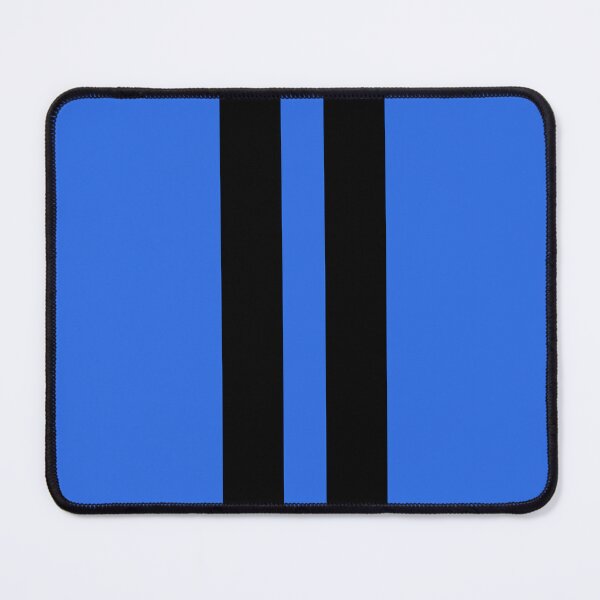 Item preview, Dual Racing Stripes - Large Gap (Black on Royal Blue) designed and sold by Racing Stripes Only.