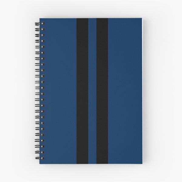 Item preview, Dual Racing Stripes - Large Gap (Black on Coker Blue) designed and sold by Racing Stripes Only.