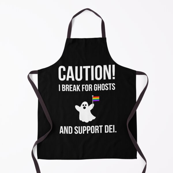 Item preview, Caution! I break for ghosts and support DEI. designed and sold by Rachel the Artist .