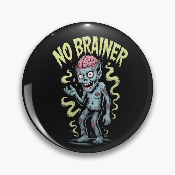 Item preview, Halloween No Brainer Zombie with Exposed Brain designed and sold by JustForYouGifts.