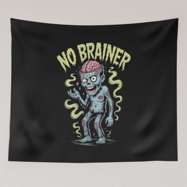 Item preview, Halloween No Brainer Zombie with Exposed Brain designed and sold by JustForYouGifts.