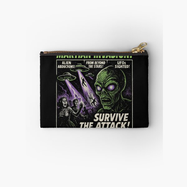 Item preview, Martian Invasion Alien Movie Poster Vintage Halloween Gear designed and sold by DynamicDesign.
