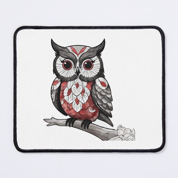 Item preview, Elegant Owl with Gemstone Eyes designed and sold by dkalmsndares.