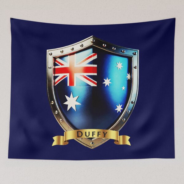 Item preview, Duffy Family Australia Shield,Bold Heritage Crest designed and sold by Highlandkings.