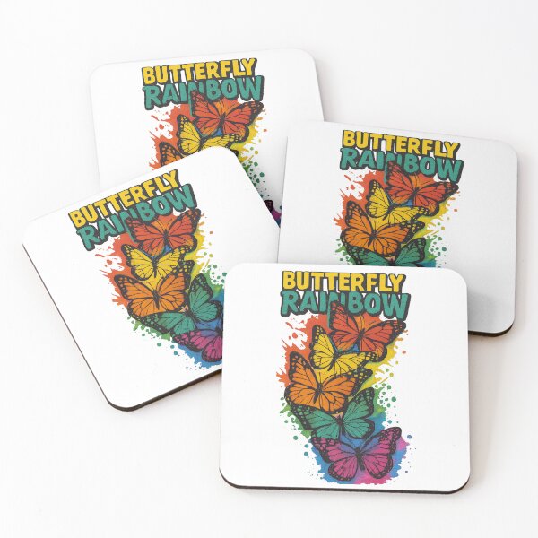 Item preview, Rainbow Butterfly Monarch Art – Colorful Pride Nature Design designed and sold by shogan712.