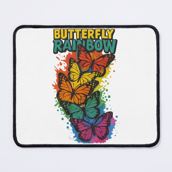 Item preview, Rainbow Butterfly Monarch Art – Colorful Pride Nature Design designed and sold by shogan712.