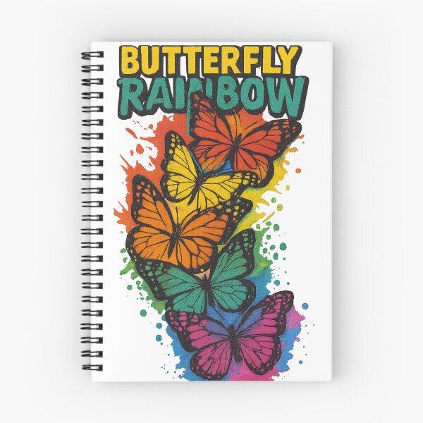 Item preview, Rainbow Butterfly Monarch Art – Colorful Pride Nature Design designed and sold by shogan712.