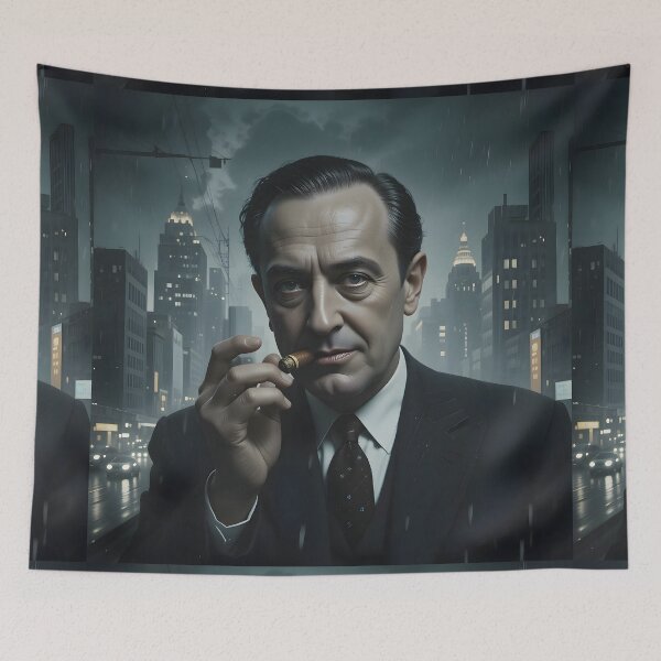 Item preview, Suspense Boy Mysterious Noir Figures Dramatic City Environments designed and sold by ART ATTACK ZONE.
