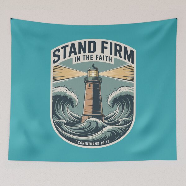 Item preview, Lighthouse — Stand Firm in the Faith designed and sold by GENX-AUTISM-DAD.