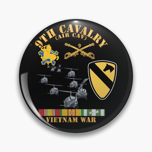 Item preview, Army - 9th Cavalry (Air Cav) - 1st  Cav Division wo Airmobile w VN SVC X 300 designed and sold by Military Insignia Products.