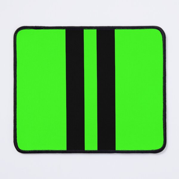 Item preview, Dual Racing Stripes - Large Gap (Black on Neon Green) designed and sold by Racing Stripes Only.