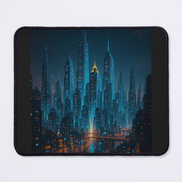 Item preview, Futuristic Skyline – The City That Never Slept designed and sold by LyraPublishing.