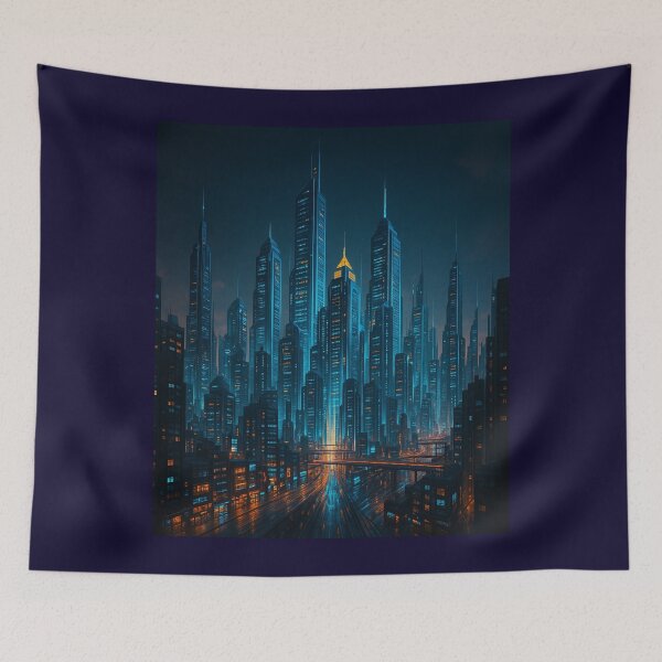 Item preview, Futuristic Skyline – The City That Never Slept designed and sold by LyraPublishing.