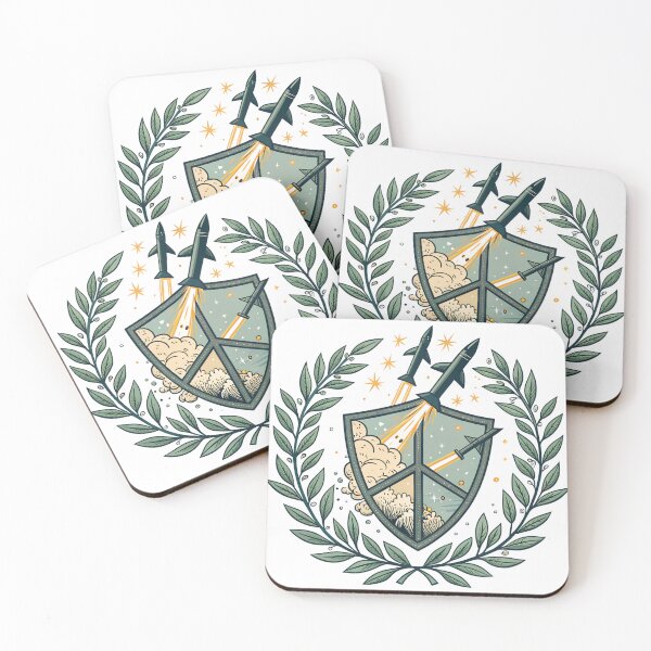 Item preview, Launching Rockets Shield Peace Laurel Stars Dynamic Motion designed and sold by Ag49D.