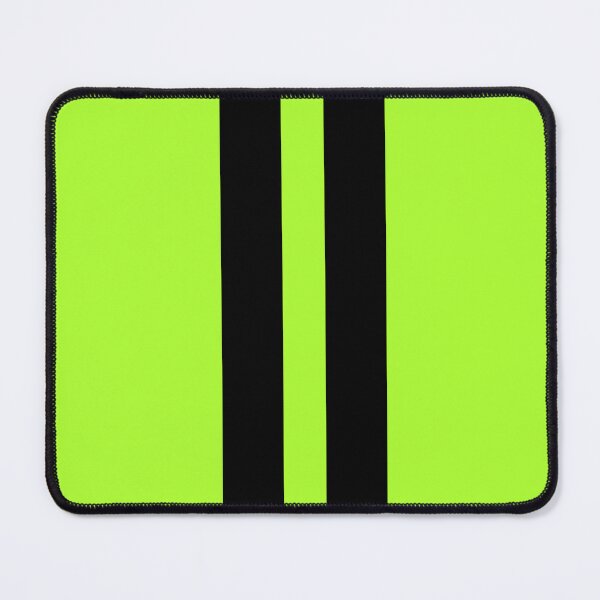 Item preview, Dual Racing Stripes - Large Gap (Black on Green-Yellow) designed and sold by Racing Stripes Only.
