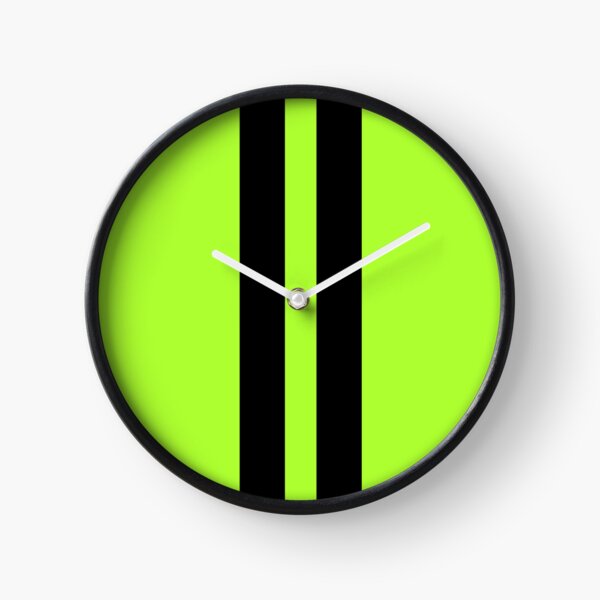 Item preview, Dual Racing Stripes - Large Gap (Black on Green-Yellow) designed and sold by Racing Stripes Only.