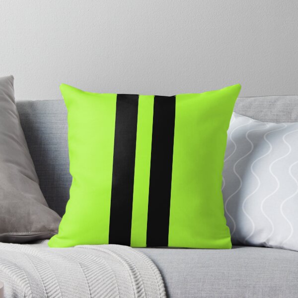 Item preview, Dual Racing Stripes - Large Gap (Black on Green-Yellow) designed and sold by Racing Stripes Only.