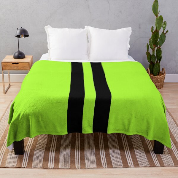 Item preview, Dual Racing Stripes - Large Gap (Black on Green-Yellow) designed and sold by Racing Stripes Only.