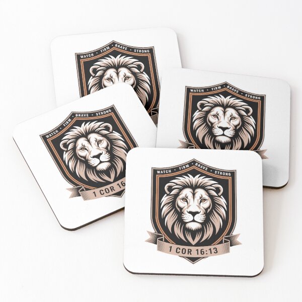 Item preview, Lion Courage Crest — Ribbon Banner designed and sold by GENX-AUTISM-DAD.