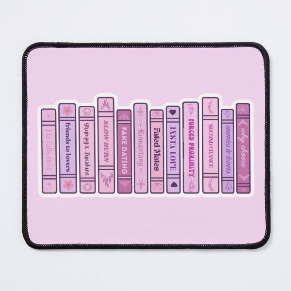 Item preview, Romance Tropes Book Stack Sticker – Cute Pink Aesthetic Bookish Design for Readers & BookTok designed and sold by theliteraryedit.