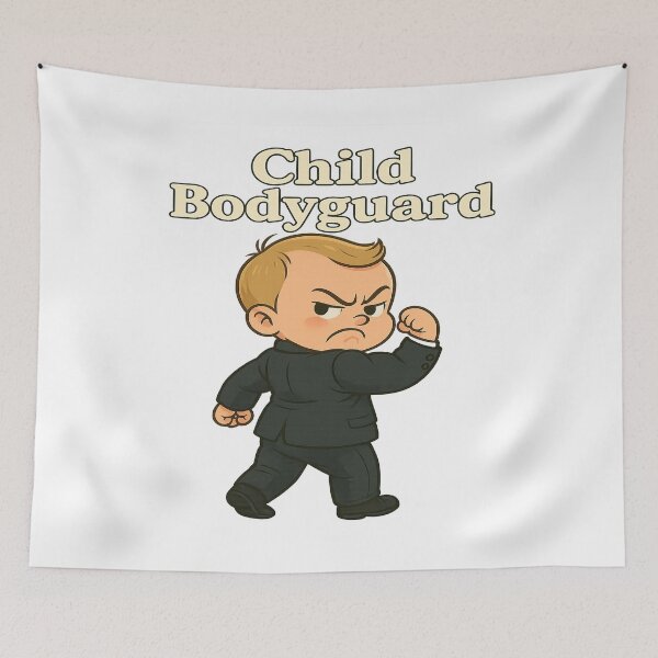 Item preview, Child Bodyguard – Funny Toddler Protector Tee designed and sold by Sharq73.