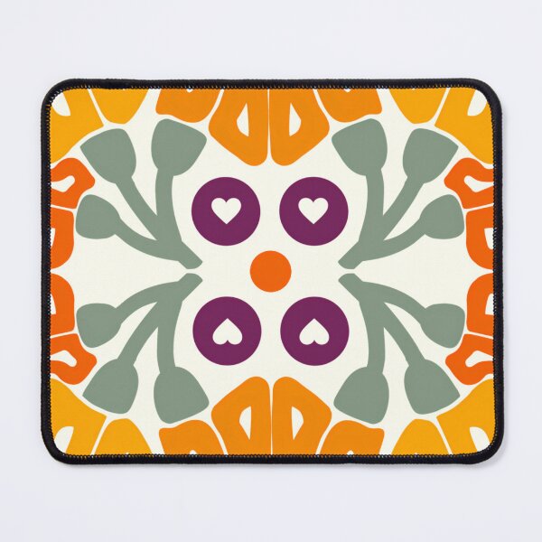 Item preview, Vintage 1900s abstract Mid-Century Flower Art designed and sold by Clara Fruggeri.