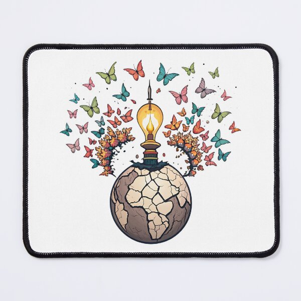 Item preview, World's ideas bloom with vibrant butterfly inspiration designed and sold by Ag49D.