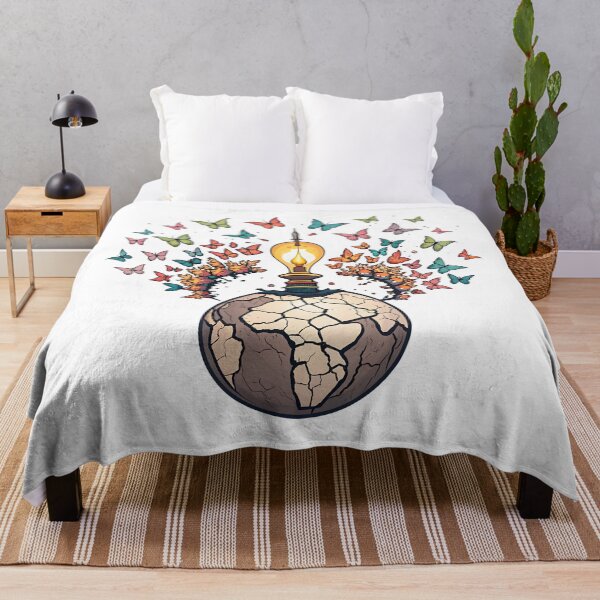 Item preview, World's ideas bloom with vibrant butterfly inspiration designed and sold by Ag49D.