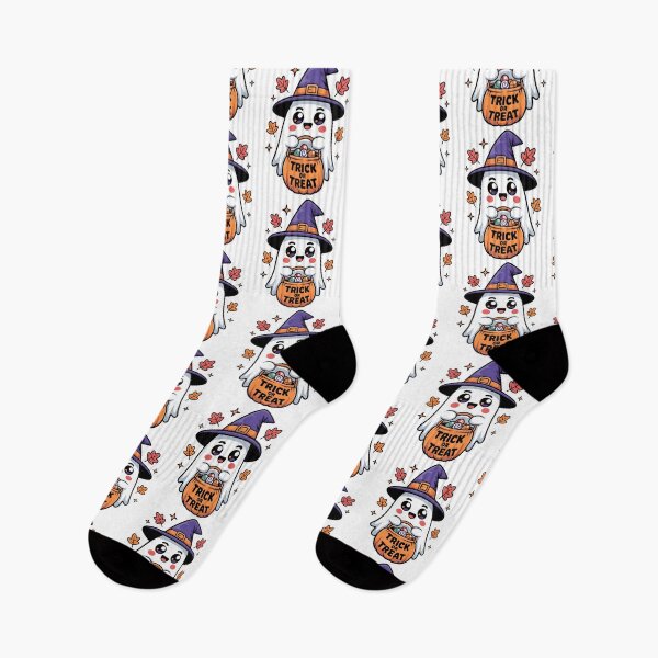 Item preview, Trick Or Treat Ghost – Cute Playful Halloween Candy Design designed and sold by Taans-Creation.