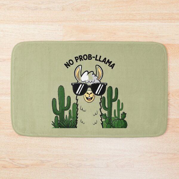 Item preview, No Prob-Llama Funny Cartoon Desert Llama designed and sold by PENLEAF DESIGNS.