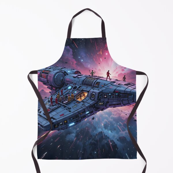 Item preview, Colorful Futuristic Starships Diverse Crews Exploring Space Travelers designed and sold by ART ATTACK ZONE.