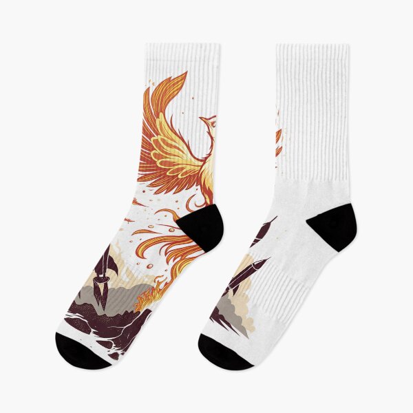 Item preview, Phoenix rises from volcano with rockets launching designed and sold by Ag49D.