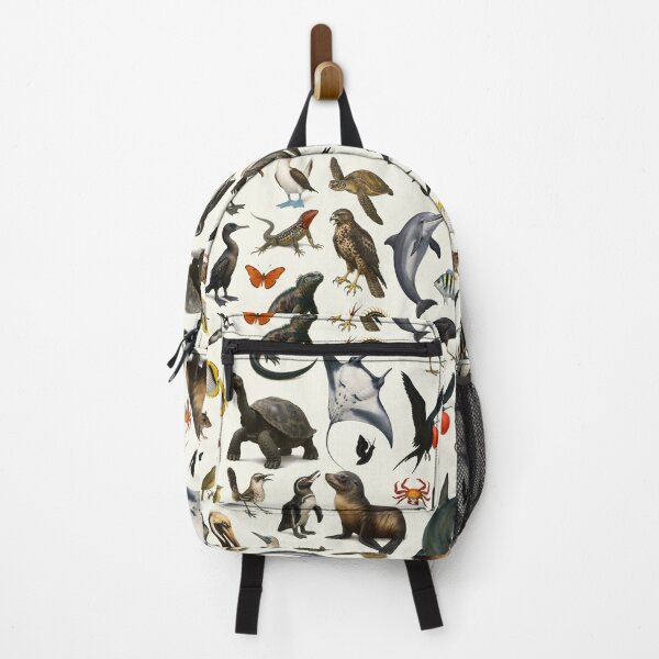 Item preview, Animals of the Galapagos Islands Retro Illustration Chart designed and sold by kakarikihill.