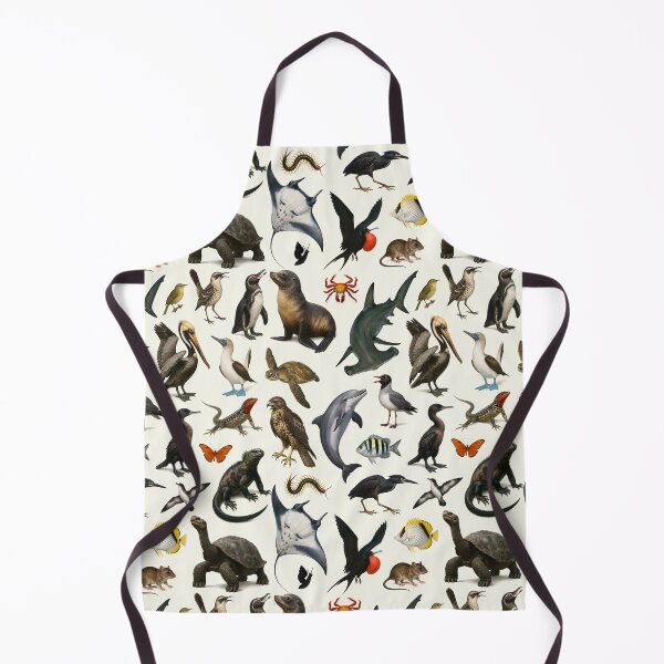 Item preview, Animals of the Galapagos Islands Retro Illustration Chart designed and sold by kakarikihill.