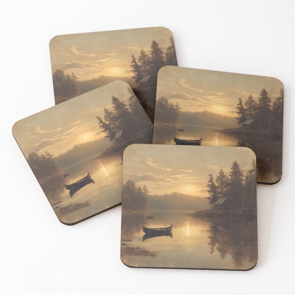 Item preview, Relaxing Cabin on the Lake designed and sold by RisingWolfStudio.