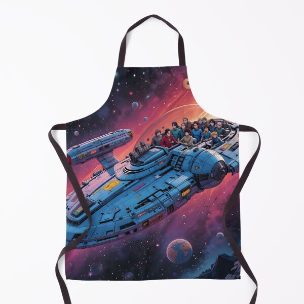 Item preview, Interstellar Futuristic Starships Diverse Crews Exploring Space Travelers designed and sold by ART ATTACK ZONE.