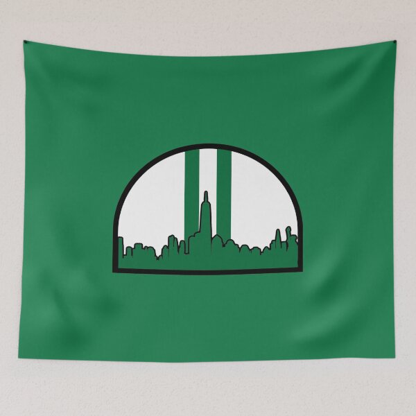 Item preview, Jets Retro Helmet New York Skyline designed and sold by Gang Green Gear.