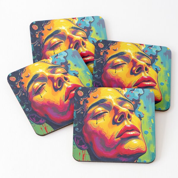 Item preview, Vibrant Cosmic Face designed and sold by Illuminatium.