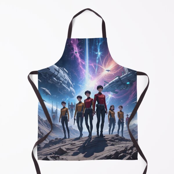 Item preview, Cosmic Futuristic Starships Diverse Crews Exploring Space Travelers designed and sold by ART ATTACK ZONE.
