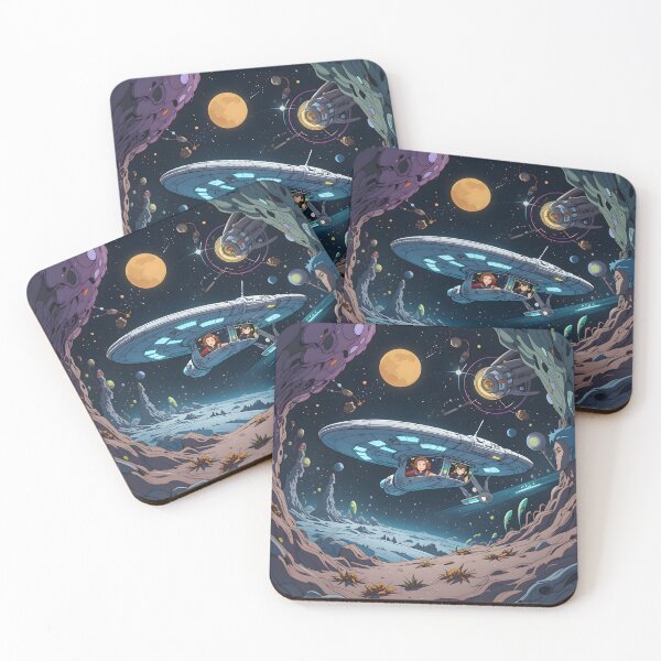 Item preview, Planets Futuristic Starships Diverse Crews Exploring Space Travelers designed and sold by ART ATTACK ZONE.