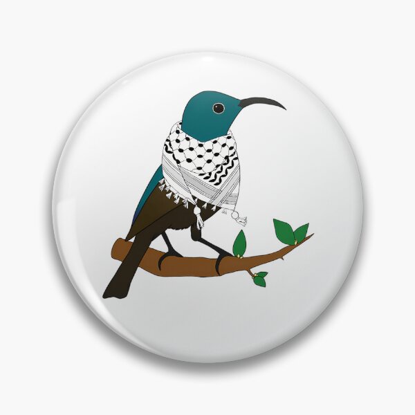 Item preview, Palestine Sunbird Wearing Keffiyeh Scarf designed and sold by JamesHaysa.