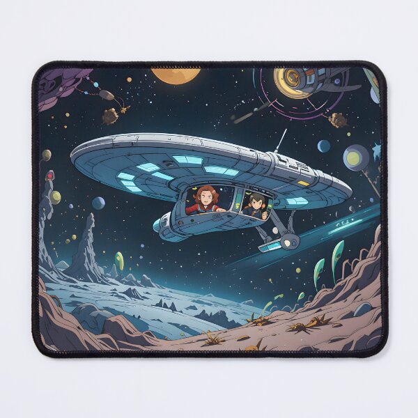 Item preview, Planets Futuristic Starships Diverse Crews Exploring Space Travelers designed and sold by ART ATTACK ZONE.
