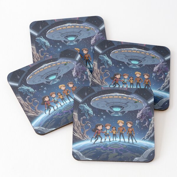 Item preview, Nebulae Futuristic Starships Diverse Crews Exploring Space Travelers designed and sold by ART ATTACK ZONE.