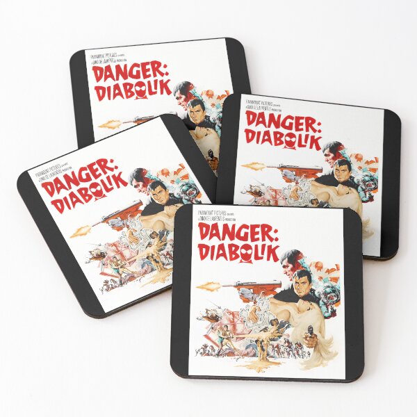 Item preview, Danger Diabolik - 1968 Illustrated Vintage Movie Poster designed and sold by JamesMRobins.