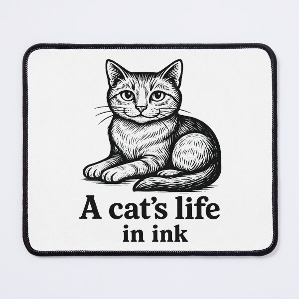 Item preview, A cat's life, in ink designed and sold by Red White & WG.