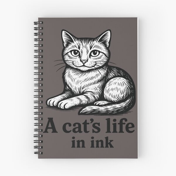 Item preview, A cat's life, in ink designed and sold by Red White & WG.