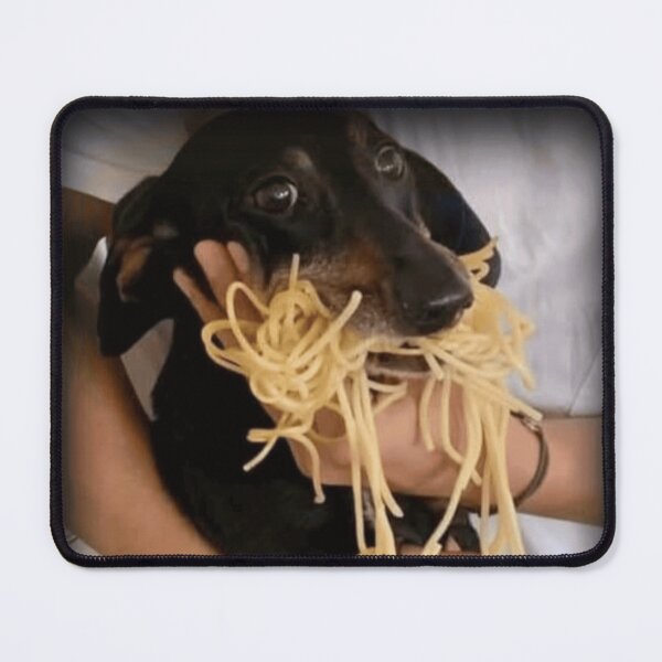 Item preview, Dachshund eating Spaghetti designed and sold by WigOutlet.