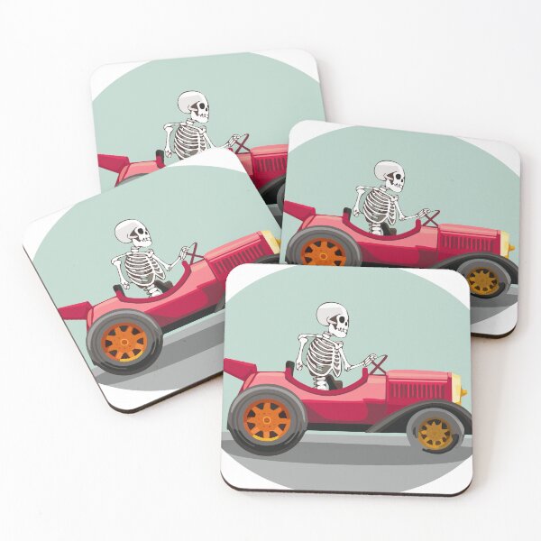 Item preview, Esqueleto conduciendo un hot rod designed and sold by 79Graphics.