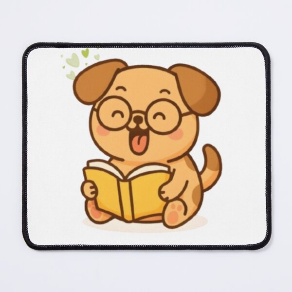 Item preview, Funny & Kawaii Reading Puppy designed and sold by TESHYS.