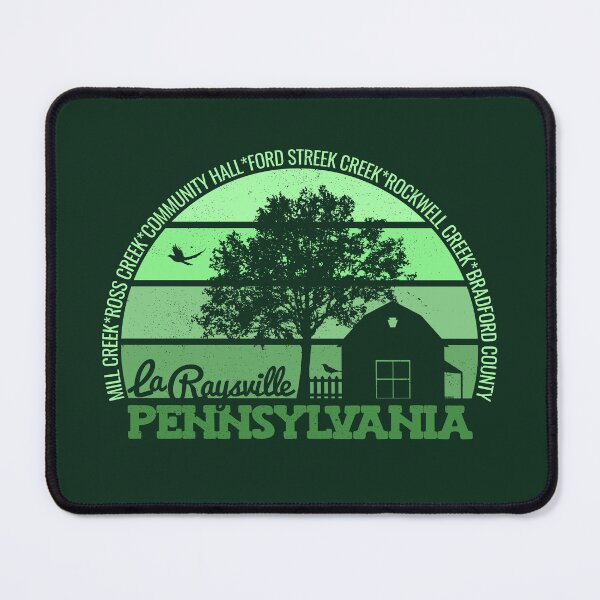 Item preview, La Raysville Pennsylvania Sunset Retro Vintage Local Pride Logo designed and sold by CRHPOD20.